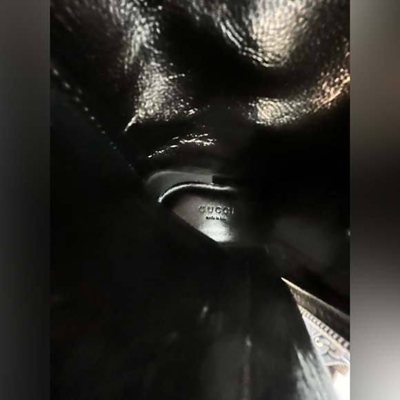 Gucci Logo EU 36 Print Canvas & Leather Combat Boots Booties - Picture 13 of 16